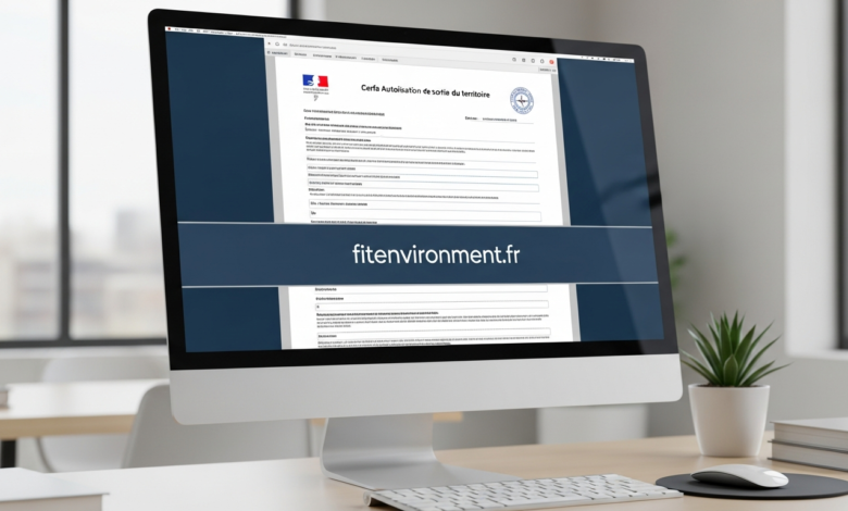 Cerfa Autorisation de Sortie du Territoire PDF