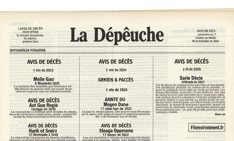 La Dépêche Avis de Décès