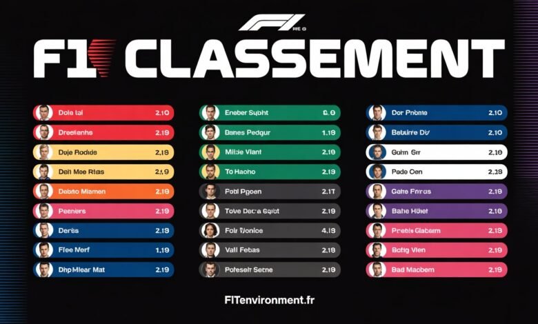 F1 Classement