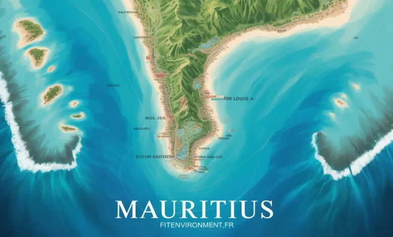 Île Maurice Carte