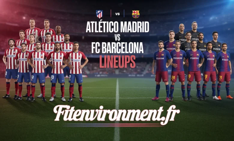 Atlético Madrid vs FC Barcelona Lineups