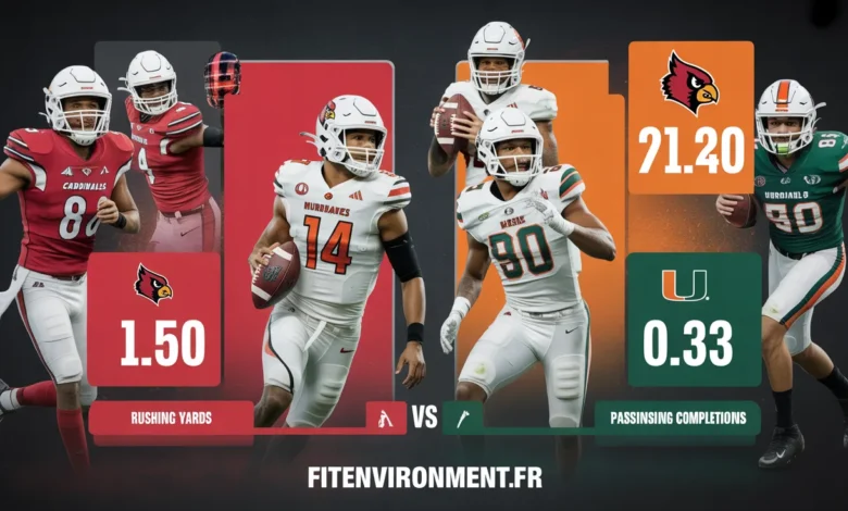 Louisville Cardinals Football vs Miami Hurricanes Football Match Player Stats