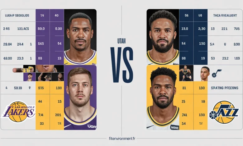 Lakers vs Utah Jazz Match Player Stats