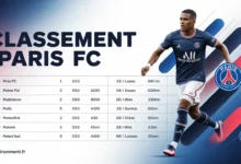 Classement Paris FC