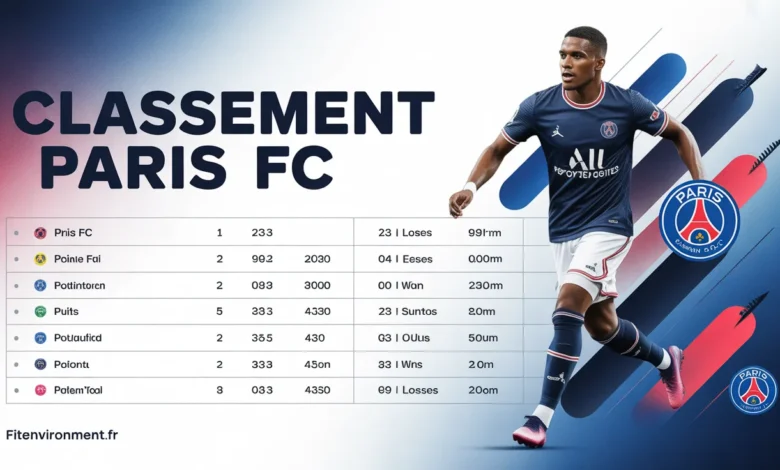 Classement Paris FC