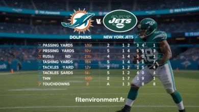 Miami Dolphins vs New York Jets Match Player Stats