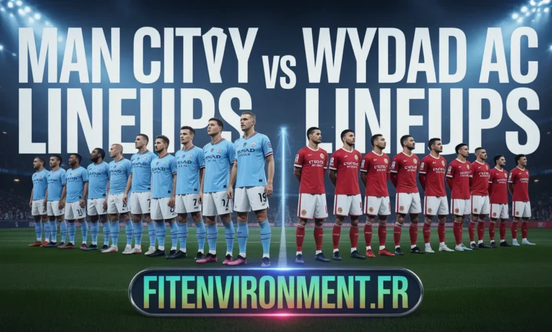 Man City vs Wydad AC Lineups