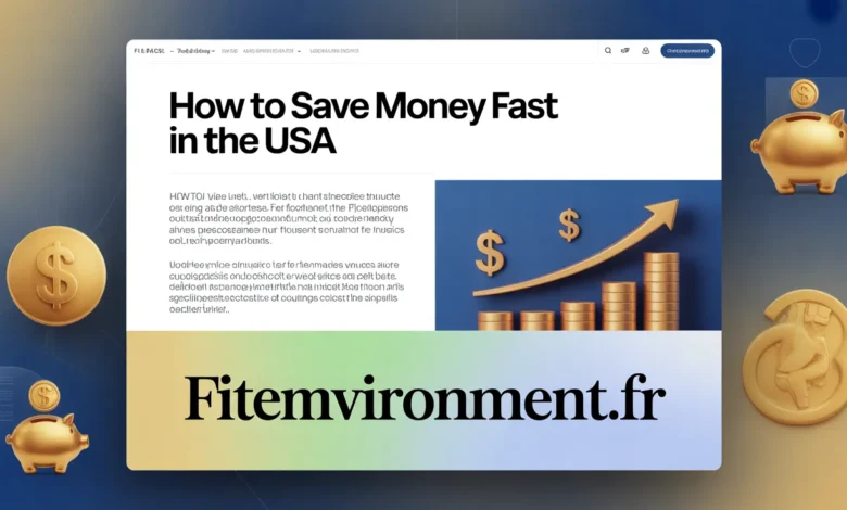 How to Save Money Fast in the USA