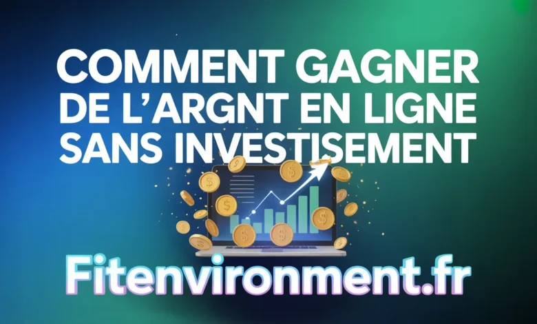 Gagner de l'Argent en Ligne Sans Investissement